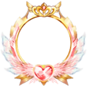 Royal Golden Winged Tiara Crest Frame