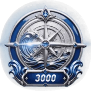 Silver Nautical Compass 3000 Frame