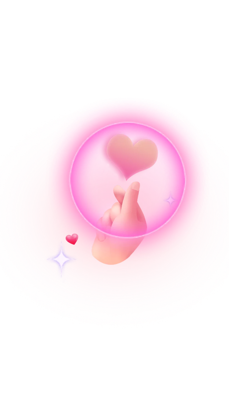 Soft Pink Radiant Light Orb Aura