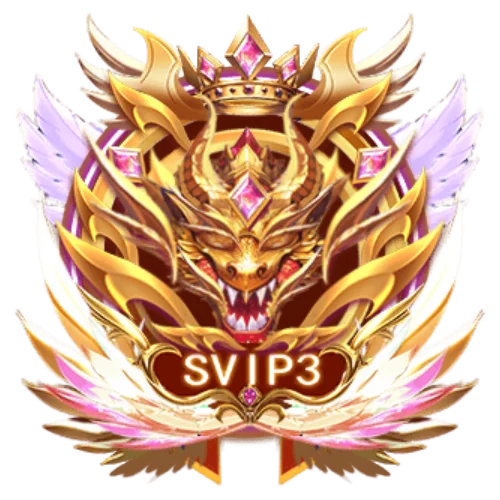 SVIP 3 Golden Dragon Medal Badge