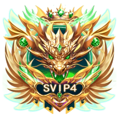 SVIP 4 Golden Dragon Medal Badge