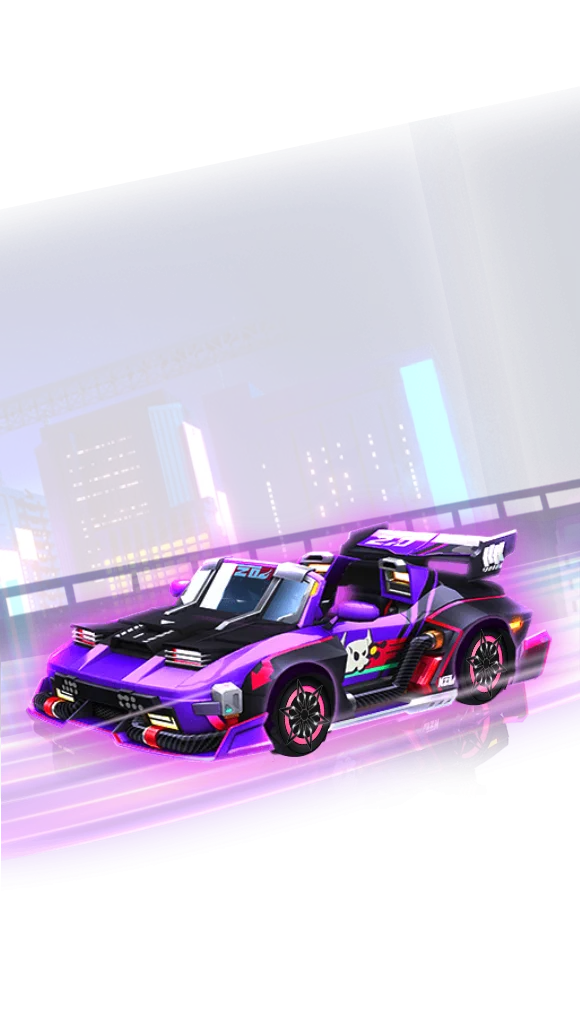 Synthwave Neon City Skyline Entry