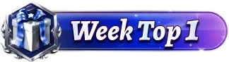 Week Top 1 Gift Box Hex Badge